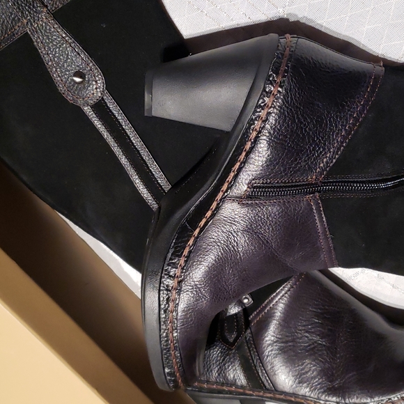 Naturalizer N5 New DANDY Knee High Comfort Fashion Suede & Leather Boot BLACK 10 - Picture 12 of 16